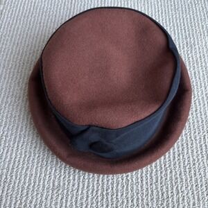 VTG Toucan Collection New York  Brown Wool Felt Bucket Hat